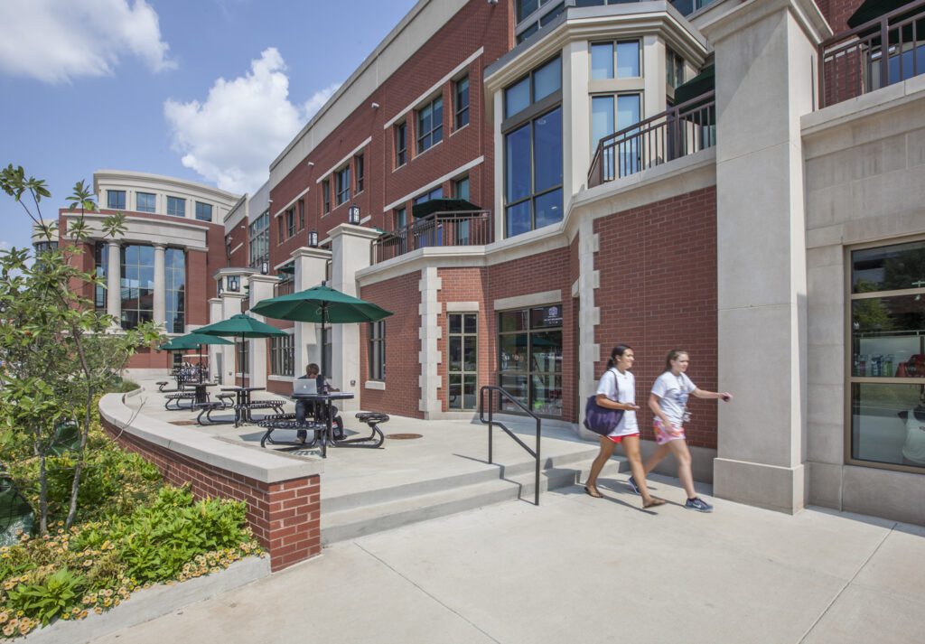 higher education student center exterior
